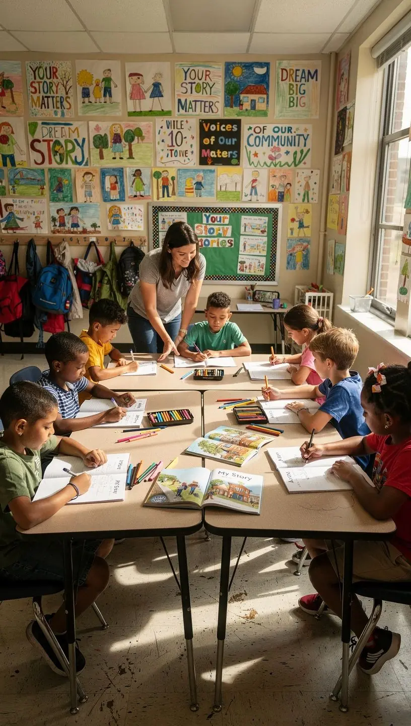 Residents engaging in local storytelling initiatives together